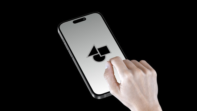 Mobile Perspective Scroll. Up Double &ndash; Smartphone Screen Presentation with Hand Gestures, Swipe Scroll Tap Click Animation, Vertical App UI UX Showcase, Social Media Story Template