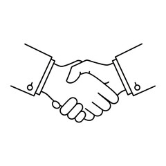 A handshake between two people