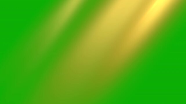 Looping golden sunlight flare light effect on green background, seamless sun light shine animation	