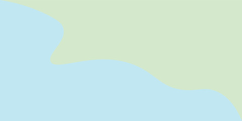 Obraz premium Abstract pastel wavy background in blue and sage green. Minimal modern design with soft flowing organic shapes. Calm trendy backdrop for branding, social media, and web templates. 