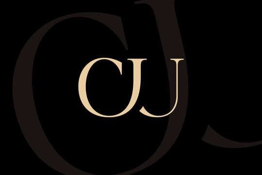 CU or UC letter logo icon design. Classic style luxury initials monogram.