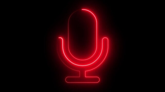 voice recording and podcast mic microphone button icon ,voice recording 4k video