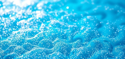 Shimmering azure backdrop with scattered glitter, pattern, festive