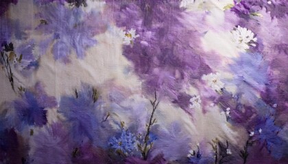 Fototapeta premium canvas cloth or muslin photography studio background or backdrop classic painted strokes technique shades of light purple and periwinkle