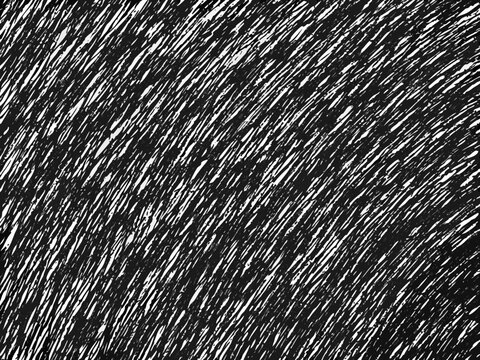 Abstract black and white texture resembling chaotic dense scribbles