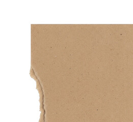 Torn Cardboard Texture Background - Rough Edge Paper Craft Material