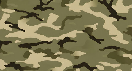Fototapeta premium camouflage, military, camo, pattern, background, army, tactical, green, brown, beige, woodland, jungle, texture, fabric, uniform, defense, combat, warfare, soldier, gear, equipment, survival, concealm