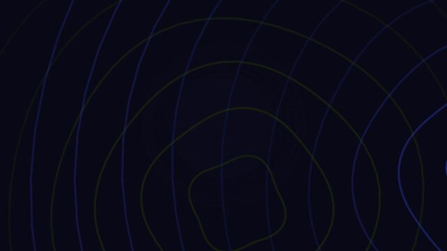 Dark Background With Blue Lines Moving.