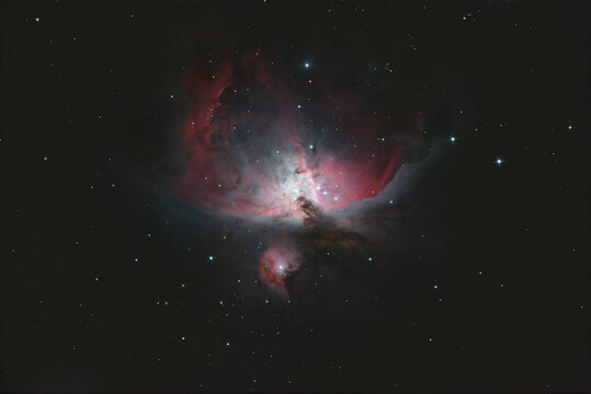 The great Orion nebula or Messier 42 in Orion constellation, taken with amateur telescope.