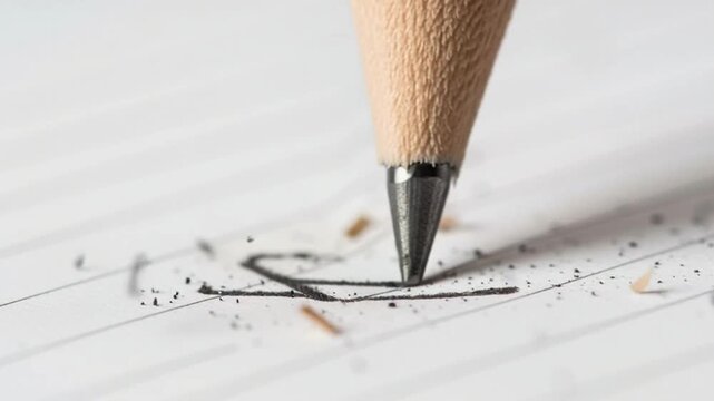 Extreme Macro of Pencil Writing on Paper Texture