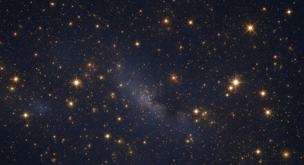 Fototapeta premium Cosmic Night Sky with Glowing Stars and Nebula, Deep Space Galaxy, Astronomy, Celestial Background, Universe, Starlight, Twinkling Lights, Wonder