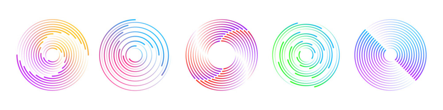 Fast spiral swirl lines with dynamic halftone dots, futuristic circular texture on a speed background.