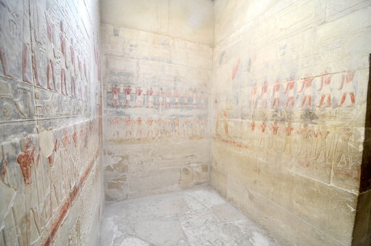 Interior of Kagemni Mastaba in the Saqqara burial complex, Egypt
