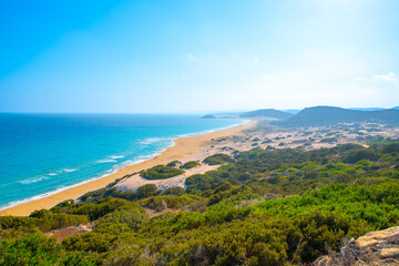 Golden Beach is the best beach of Cyprus, Karpas Peninsula, North Cyprus.