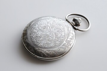 An elegant polished timepiece adorned with intricate patterns and fine artistry.