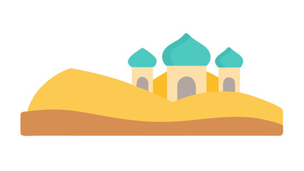 Desert palace with turrets © Devili