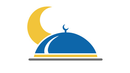 Crescent moon over blue dome © Devili