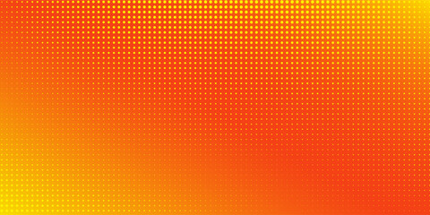 Fototapeta premium Dot vibrant gradient background features a combination of orange and yellow hues with soft wavy textures abstract simple