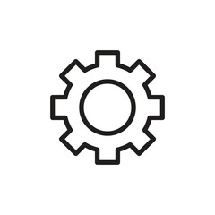 Technology Line Icon &ndash; Cloud, DevOps and Digital Workflow Outline Vector Illustration