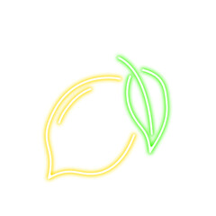Neon Fruits Illustration 