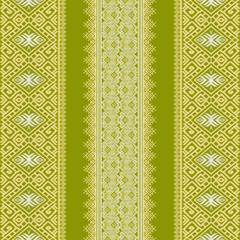 Ethnic ikat ornament arragement seamless pattern in tribal geometric oriental eastern traditional style