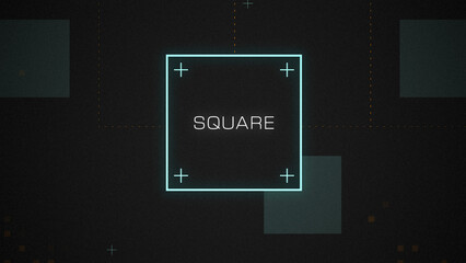 Square Digital Interface Logo Intro