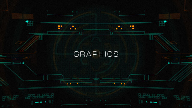 Technical HUD Graphics Logo Intro