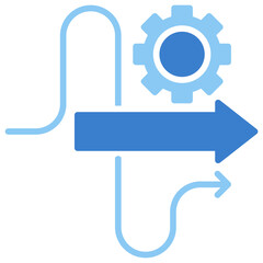 Obraz premium Streamline Dual Tone Glyph Icon