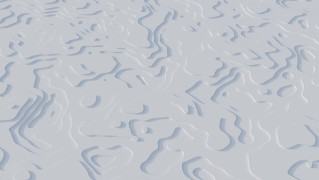 Abstract White Gray 3D Embossed Mixed Organic Wave Line Groove Texture Pattern Background Relief Art