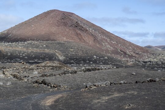 Volcanic landscape, Lanzarote, Canary Islands, Spain
