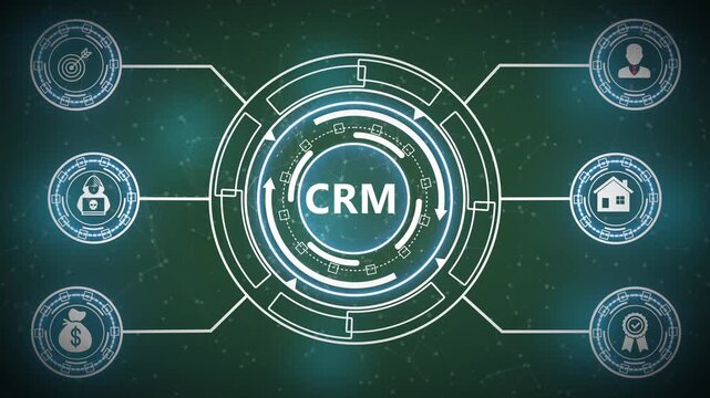 Agile Development Concept Animation with Futuristic Digital Technology Interface and Software Project Management HUD System Display 4K black background visuals