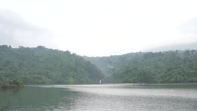 Wang Bon Reservoir, Nakhon Nayok Province, Thailand. Lake