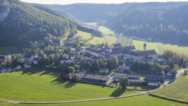 Archabbey of St Martin at Beuron (lat. Archiabbatia Sancti Martini Beuronensis), Benedictine monastery, Beuron, Upper Danube Valley, Swabian Alb, Baden-W&uuml;rttemberg, Germany