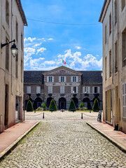 Street view of downtown Beaune, France