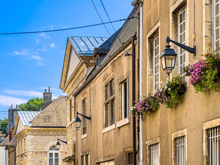 Street view of Beaune in France