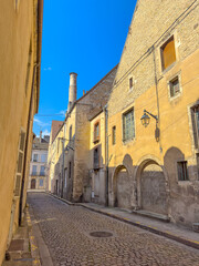 Street view of downtown Beaune, France
