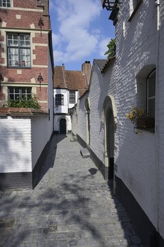 Saint Elisabeth Beguinage, Kortrijk, Flanders, Belgium