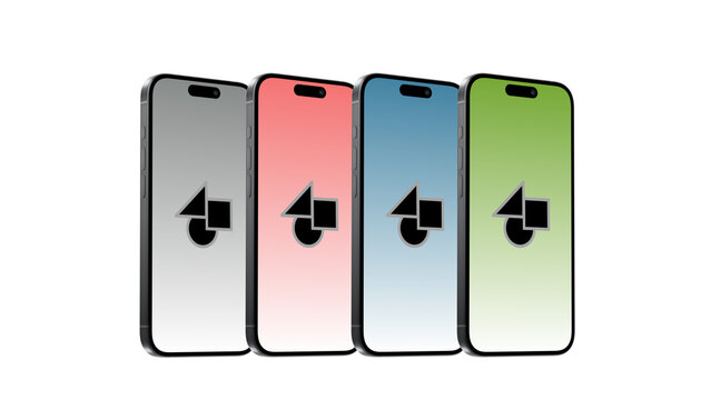 Mobile Side Multiple 4 &ndash; Smartphone Screen Presentation with Hand Gestures, Swipe Scroll Tap Click Animation, Vertical App UI UX Showcase, Social Media Story Template