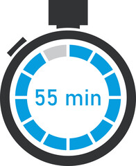 Fototapeta premium Stopwatch Timer 55 Minutes