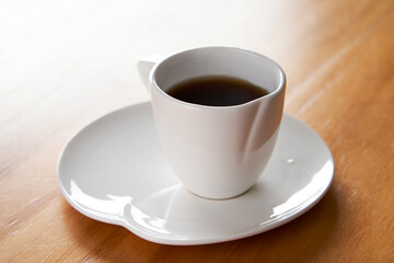 Americano in a white cup