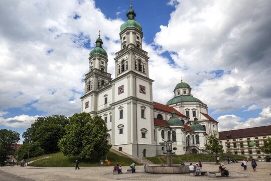 St. Lorenz Basilica, Benedictine Abbey, Kempten, Allg&auml;u, Bavaria, Germany