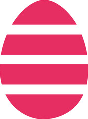 Pink Abstract Oval Stripes