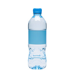 Naklejka premium A plastic water bottle isolated on transparent background