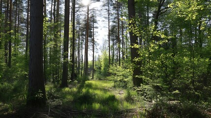 Fototapeta premium Nature-inspired visual concepts exploring seasons, sustainability, eco lifestyle, and mindfulness through immersive perspectives and diverse artistic styles.