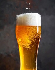 Beer bubble in the glass