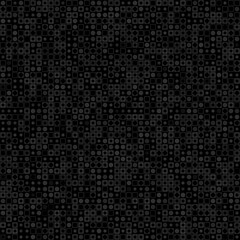 Vector Illustration Y2k Seamless pattern of dense black grid filled with tiny overlapping dark gray squares creating subtle layered depth and minimal texture