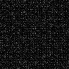 Seamless vector pattern of a dark, dense digital matrix. Intricate abstract texture featuring a high-detail grid of charcoal gray micro-symbols and geometric fragments on a black background.