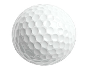 Textured white spherical object with dimpled surface