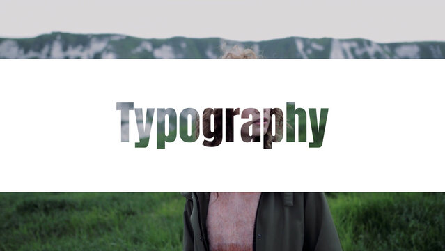 Transition with Typography