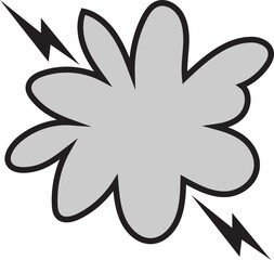 Comic Book Explosion Cloud Vector